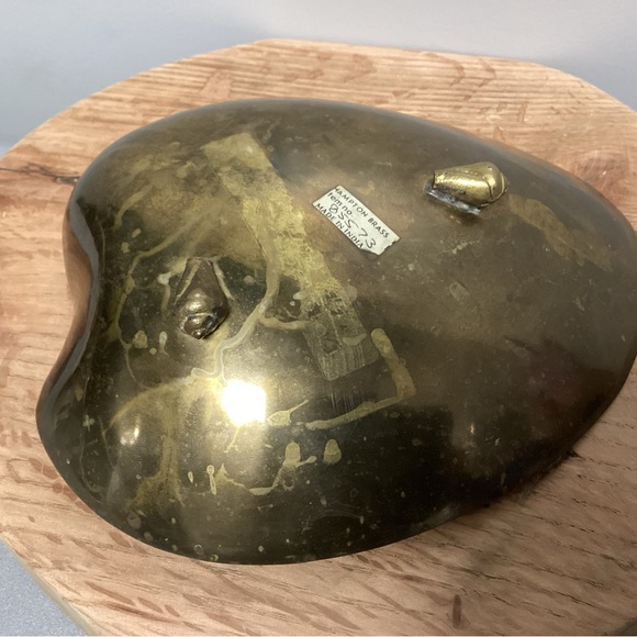 🟡 Vintage Heavy Brass Seashell Designed Ashtray - Candy Dish - Jewelry Display - Picture 8 of 16